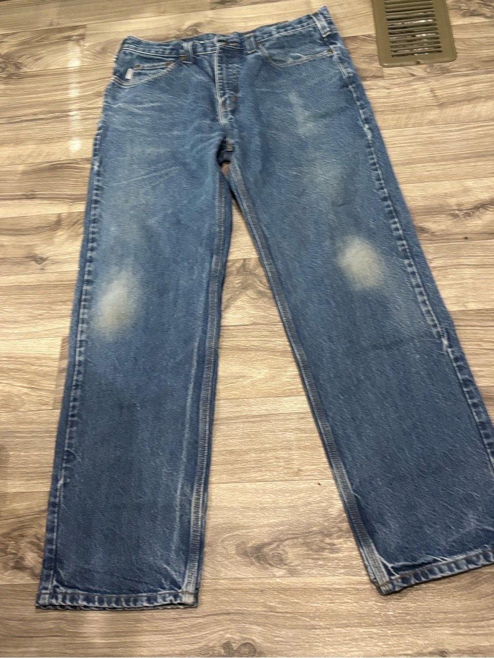 Carhartt Men's Faded Blue Relaxed Jeans 34x32